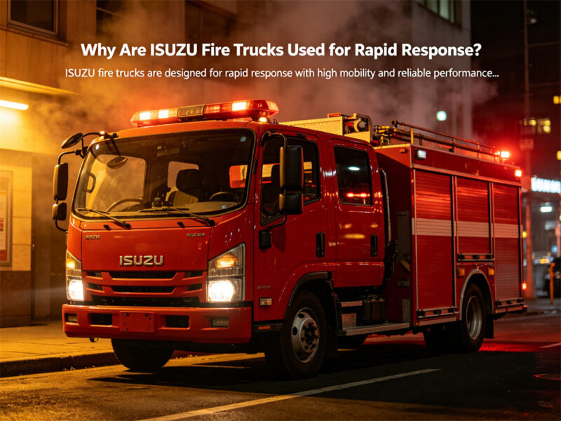Why Are ISUZU Fire Trucks Used for Rapid Response? - ISUZU Vehicles