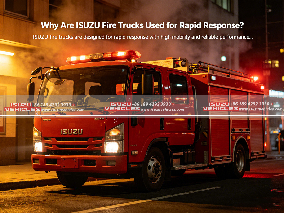 Why Are ISUZU Fire Trucks Used for Rapid Response