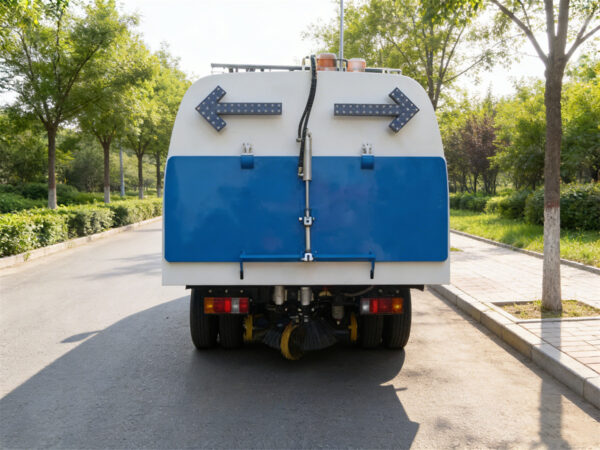 ISUZU 8 CBM Street Sweeper Truck Back
