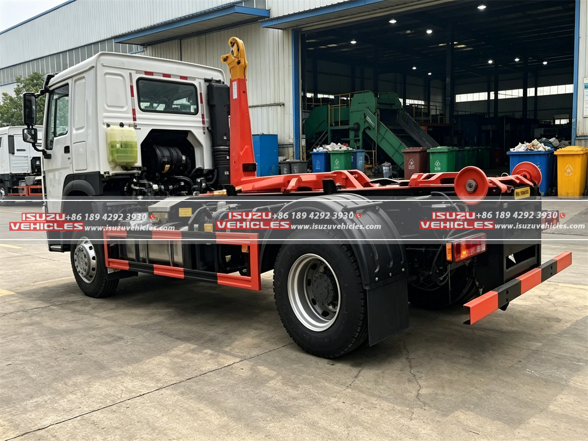 ISUZU 8 Ton Hook Loader Garbage Truck without van ISUZU 8 Ton Hook Loader Garbage Truck without van