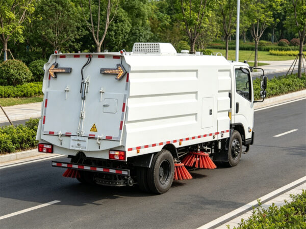 ISUZU 9 CBM Dust Sweeper Truck Right Back