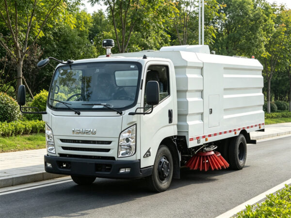 ISUZU 9 CBM Dust Sweeper Truck Right View