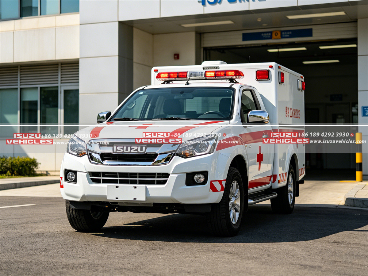 ISUZU D-MAX Emergency Ambulance Truck Left ISUZU D-MAX Emergency Ambulance Truck Left