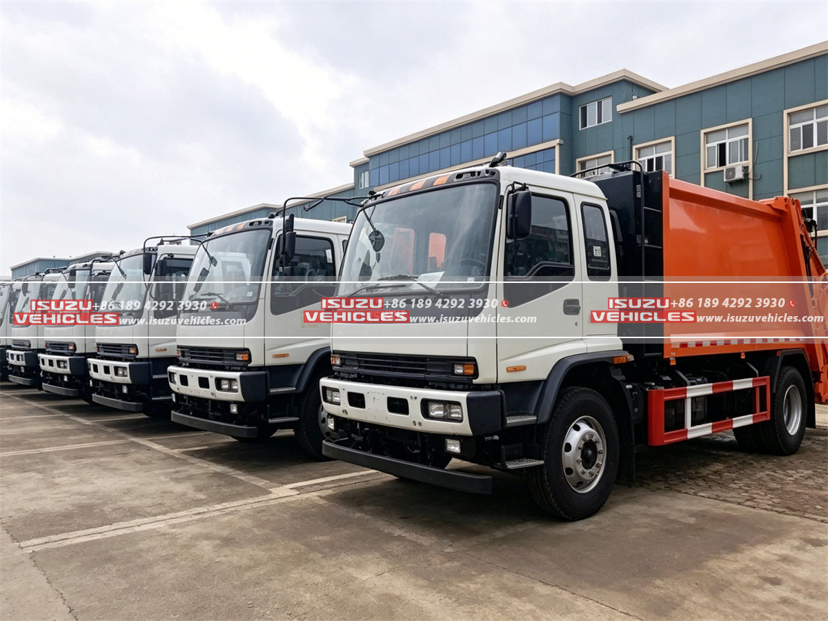 ISUZU FVR 6 CBM Waste Collection Truck Fleet ISUZU FVR 6 CBM Waste Collection Truck Fleet