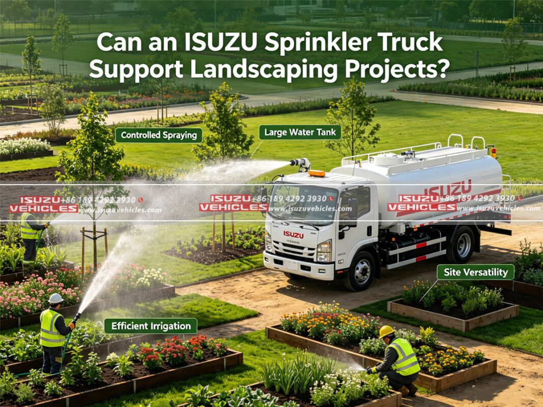 Can an ISUZU Sprinkler Truck Support Landscaping Projects?