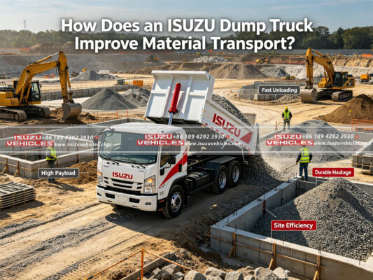 How Does an ISUZU Dump Truck Improve Material Transport?