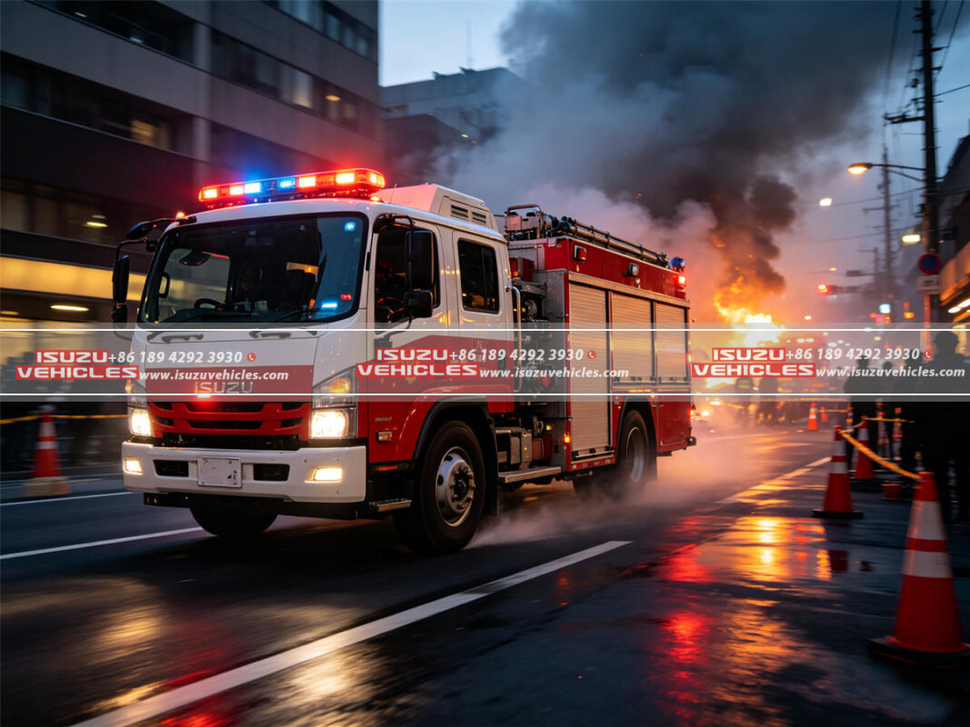 How Fast Can an ISUZU Fire Truck Reach Emergency Scenes?