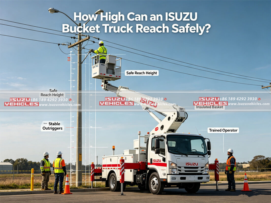 How High Can an ISUZU Bucket Truck Reach Safely?
