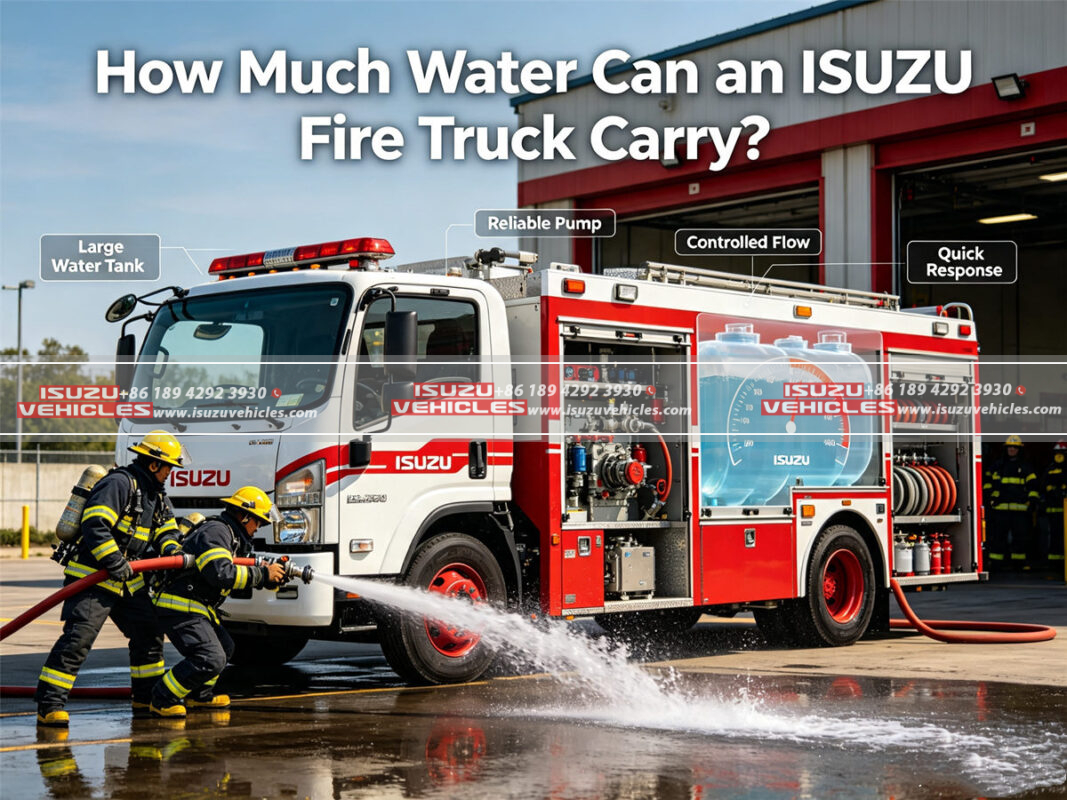 How Much Water Can an ISUZU Fire Truck Carry