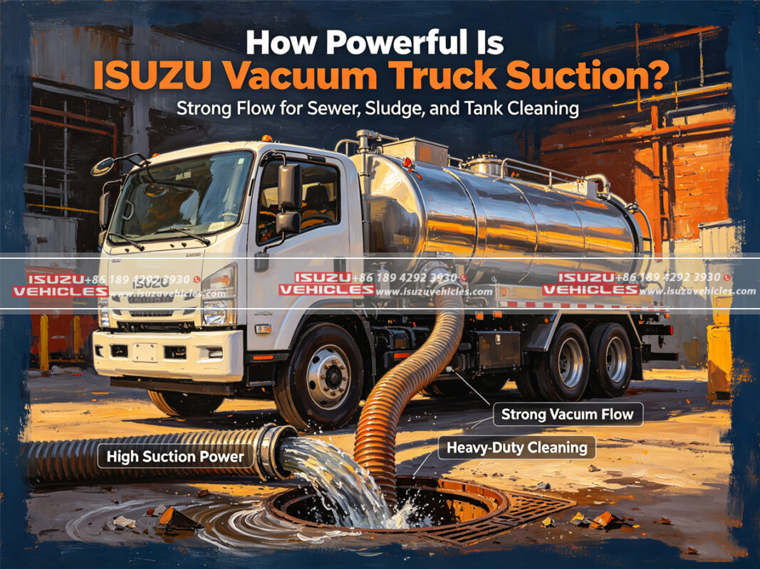 How Powerful Is ISUZU Vacuum Truck Suction