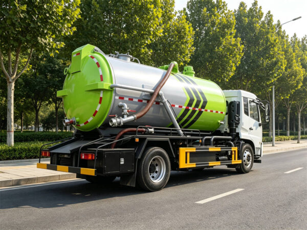 ISUZU 11 CBM Vacuum Tank Truck Back