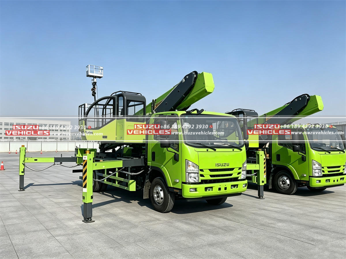 ISUZU 45M Telescopic Aerial Bucket Truck (2) ISUZU 45M Telescopic Aerial Bucket Truck (2)