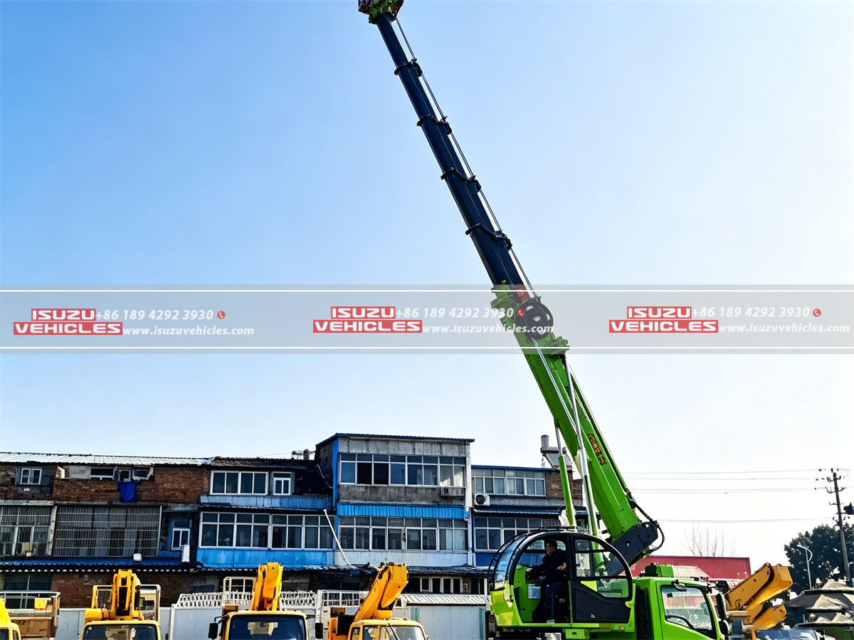 ISUZU 45M Telescopic Aerial Bucket Truck Work ISUZU 45M Telescopic Aerial Bucket Truck Work