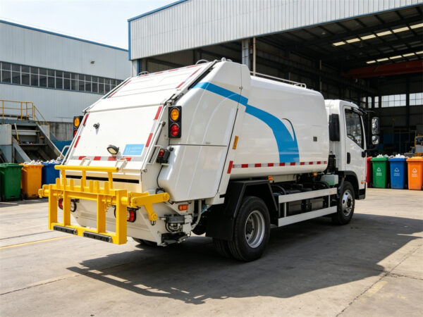 ISUZU 5 CBM Electric Garbage Truck Back