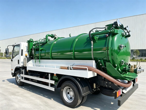 ISUZU 6000L Vacuum Sewer Truck Side