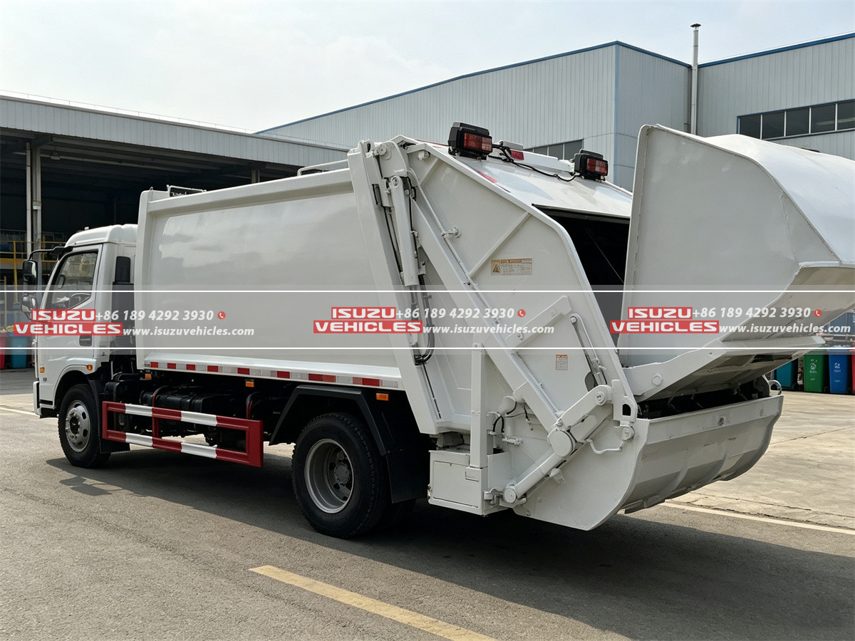 ISUZU 7 CBM Compactor Garbage Truck Back Left ISUZU 7 CBM Compactor Garbage Truck Back Left