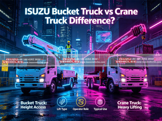 ISUZU Bucket Truck vs Crane Truck Difference?