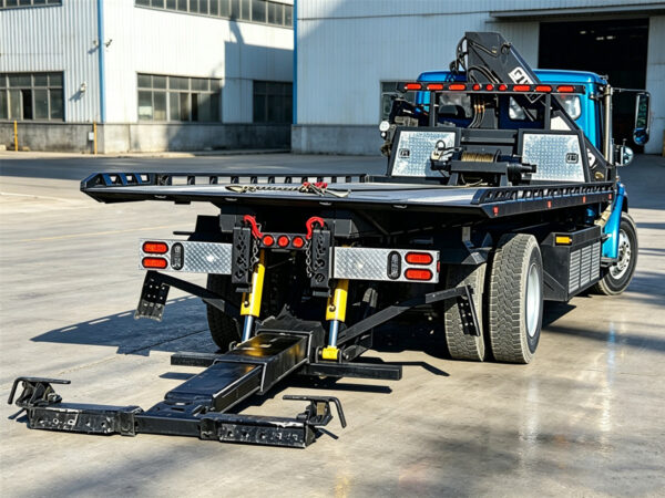 ISUZU Flatbed Tow Truck with Crane