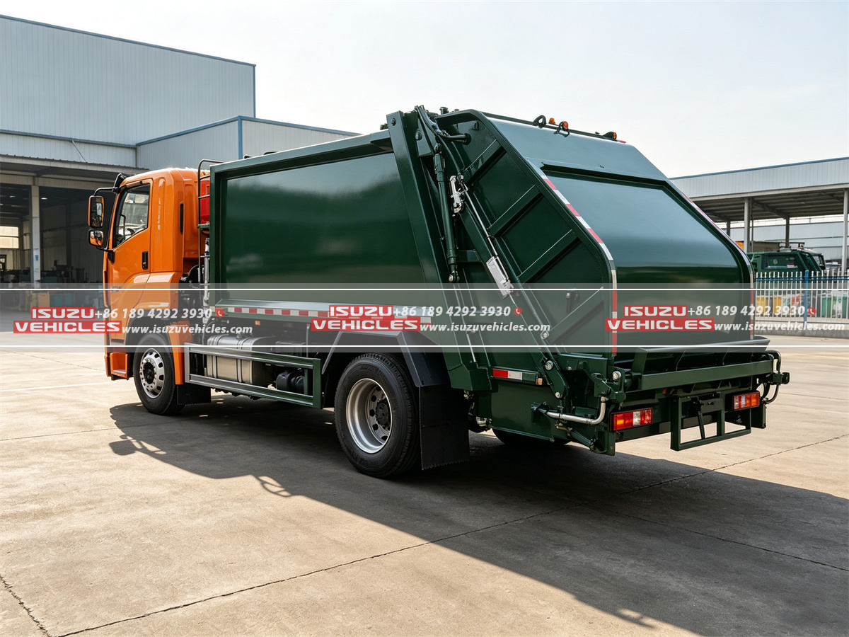 ISUZU GIGA 16 CBM Garbage Disposal Truck Back Left ISUZU GIGA 16 CBM Garbage Disposal Truck Back Left