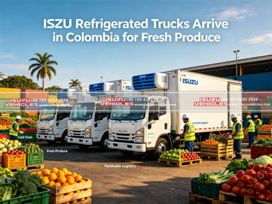 ISUZU Refrigerated Trucks Arrive in Colombia for Fresh Produce