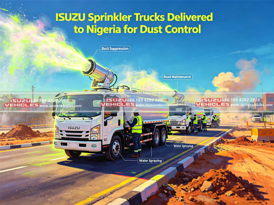 ISUZU Sprinkler Trucks Delivered to Nigeria for Dust Control