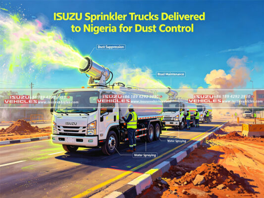 ISUZU Sprinkler Trucks Delivered to Nigeria for Dust Control