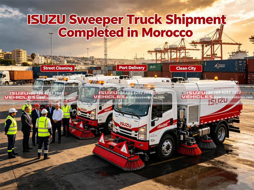 ISUZU Sweeper Truck Shipment Completed in Morocco