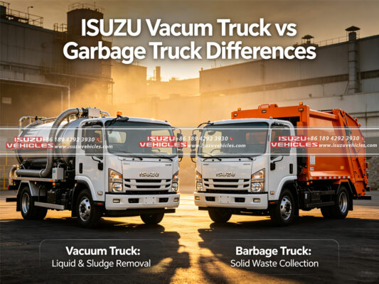 ISUZU Vacuum Truck vs Garbage Truck Differences?