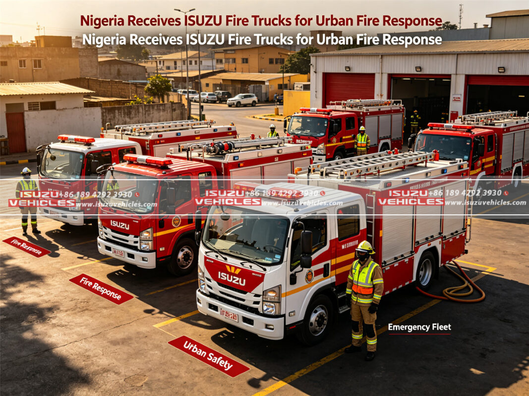 Nigeria Receives ISUZU Fire Trucks for Urban Fire Response