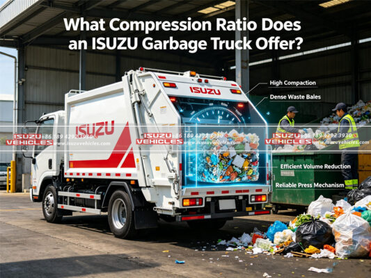 What Compression Ratio Does an ISUZU Garbage Truck Offer?