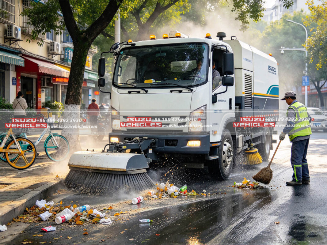 What Debris Can an ISUZU Sweeper Truck Collect?