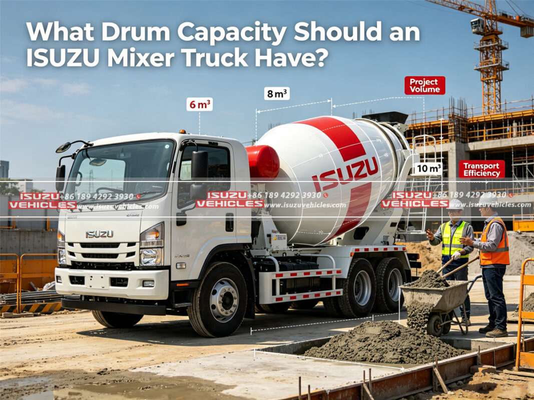 What Drum Capacity Should an ISUZU Mixer Truck Have?