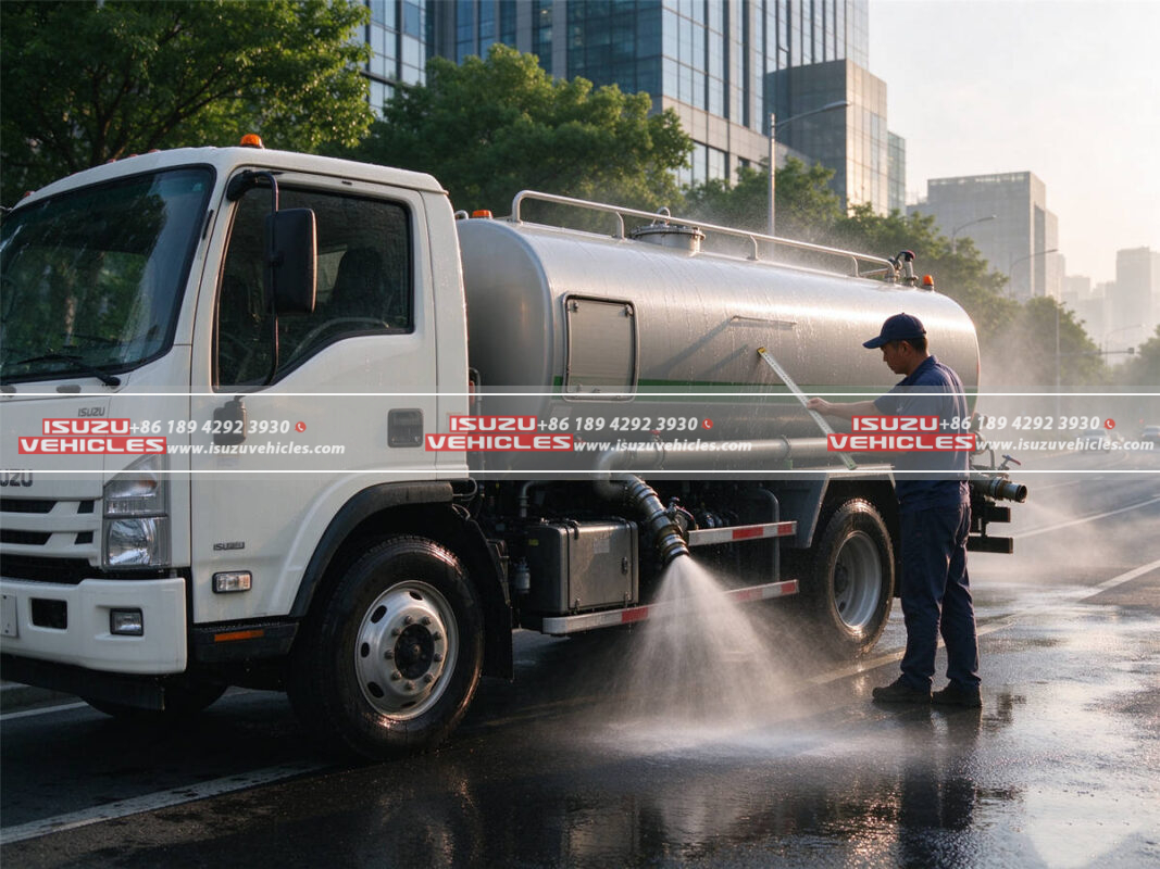 What Tank Size Should an ISUZU Sprinkler Truck Have?