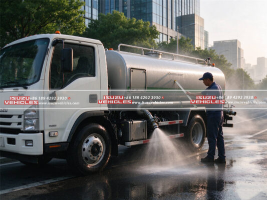 What Tank Size Should an ISUZU Sprinkler Truck Have?