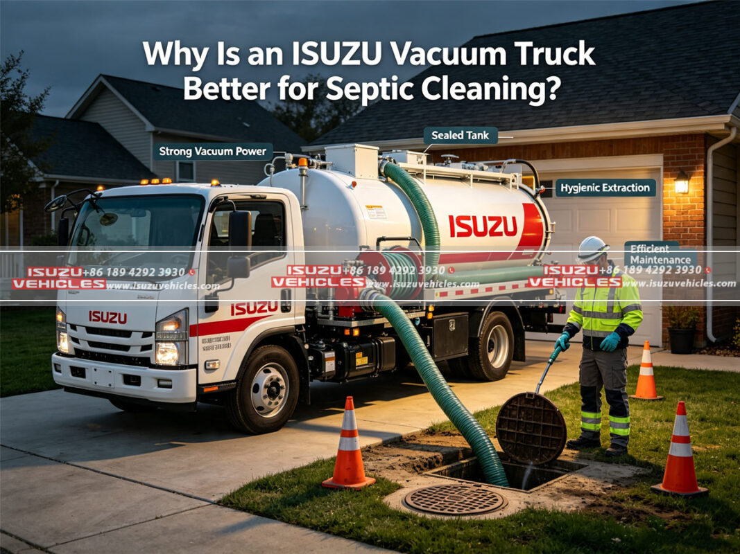 Why Is an ISUZU Vacuum Truck Better for Septic Cleaning