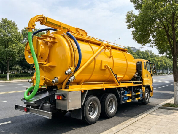 ISUZU 15 CBM Toilet Vacuum Truck Left