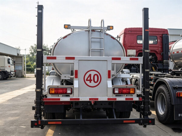 ISUZU 4 CBM Semi Automatic Asphalt Distributor Truck Back Details