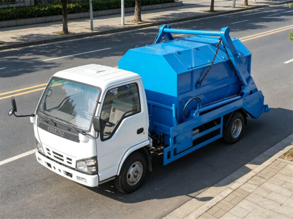 ISUZU 4 CBM Skip Lift Garbage Truck Left
