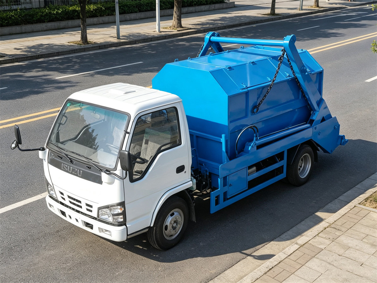 ISUZU 4 CBM Skip Lift Garbage Truck Left ISUZU 4 CBM Skip Lift Garbage Truck Left