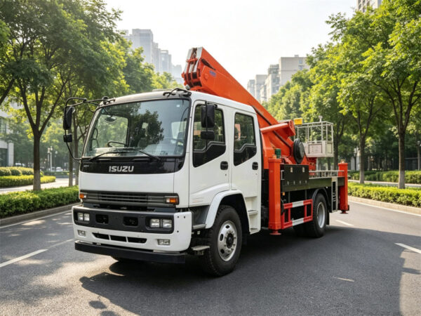 ISUZU 40M Telescopic Boom Lift Bucket Truck Side