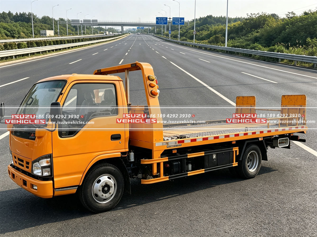 ISUZU 5 Ton Flatbed Recovery Truck Side ISUZU 5 Ton Flatbed Recovery Truck Side