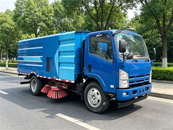 ISUZU 6 CBM Pressure Wash Sweeper Truck Left