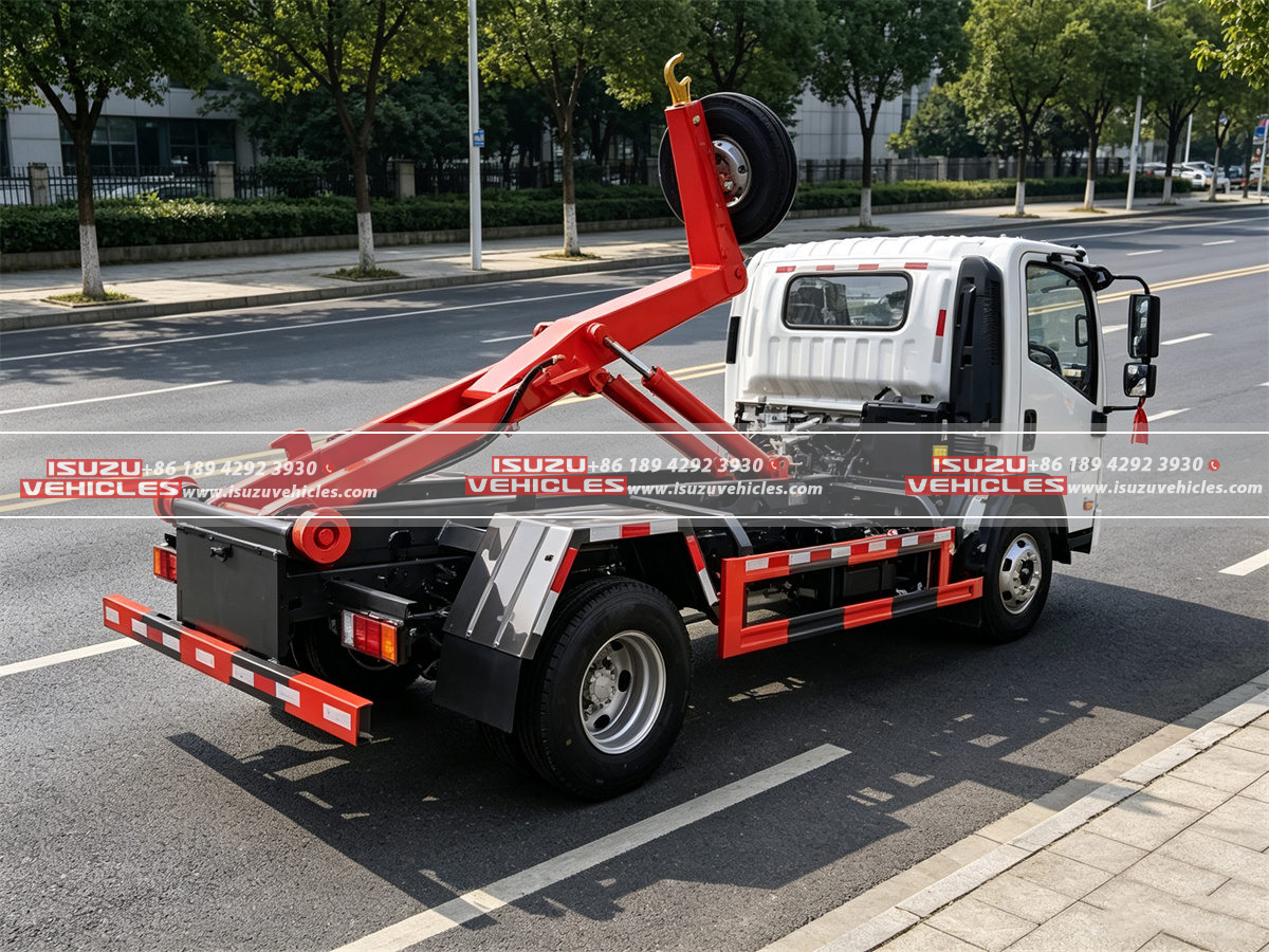 ISUZU 6 Ton Hook Loader Garbage Truck No Body ISUZU 6 Ton Hook Loader Garbage Truck No Body