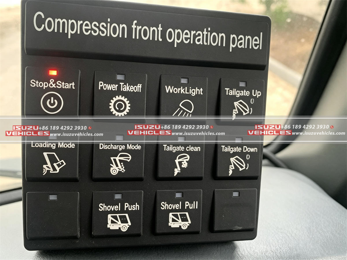 ISUZU 8 CBM Garbage Truck Panel ISUZU 8 CBM Garbage Truck Panel