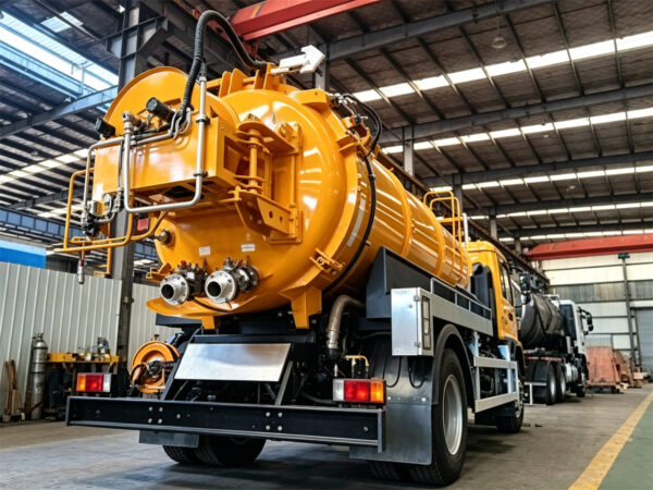 ISUZU 8000L Combined Jetting Vacuum Truck Back
