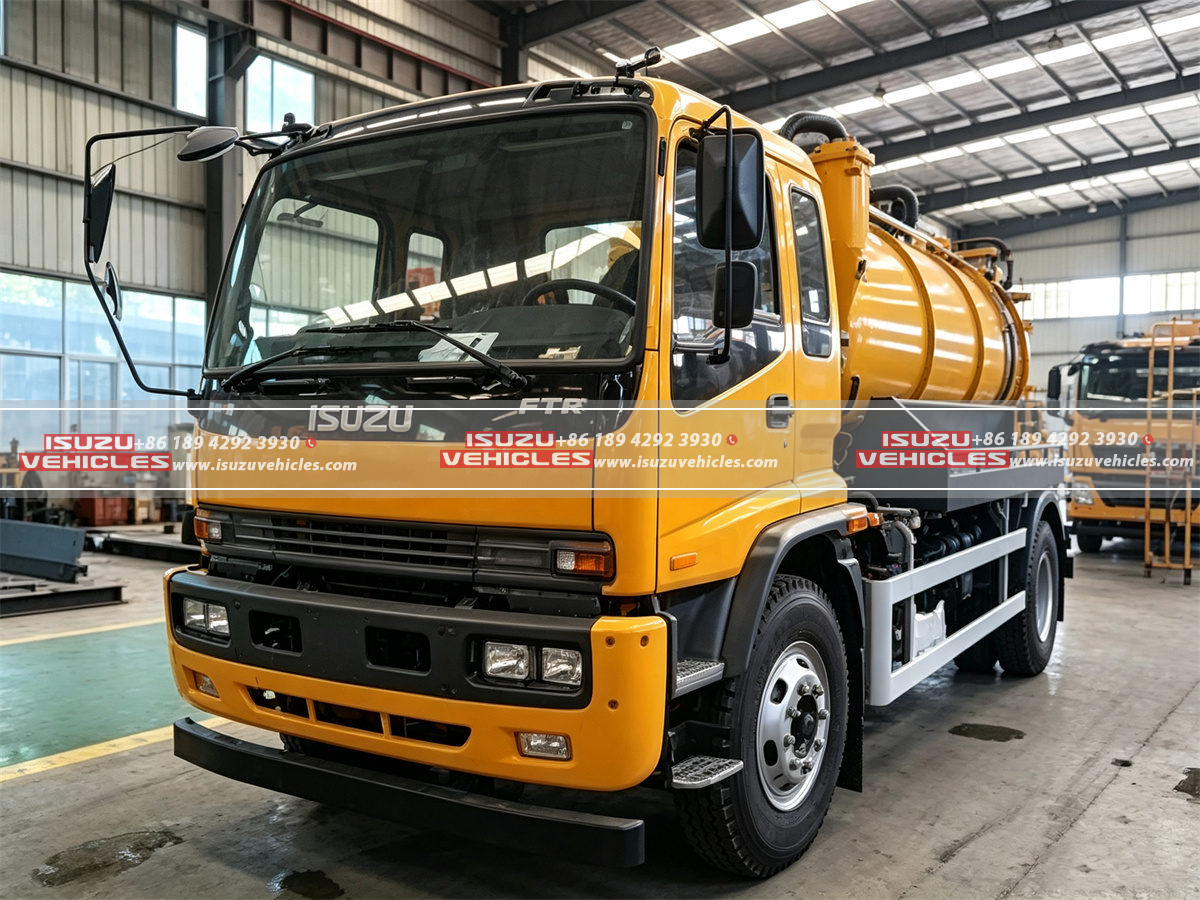 ISUZU 8000L Combined Jetting Vacuum Truck Left ISUZU 8000L Combined Jetting Vacuum Truck Left