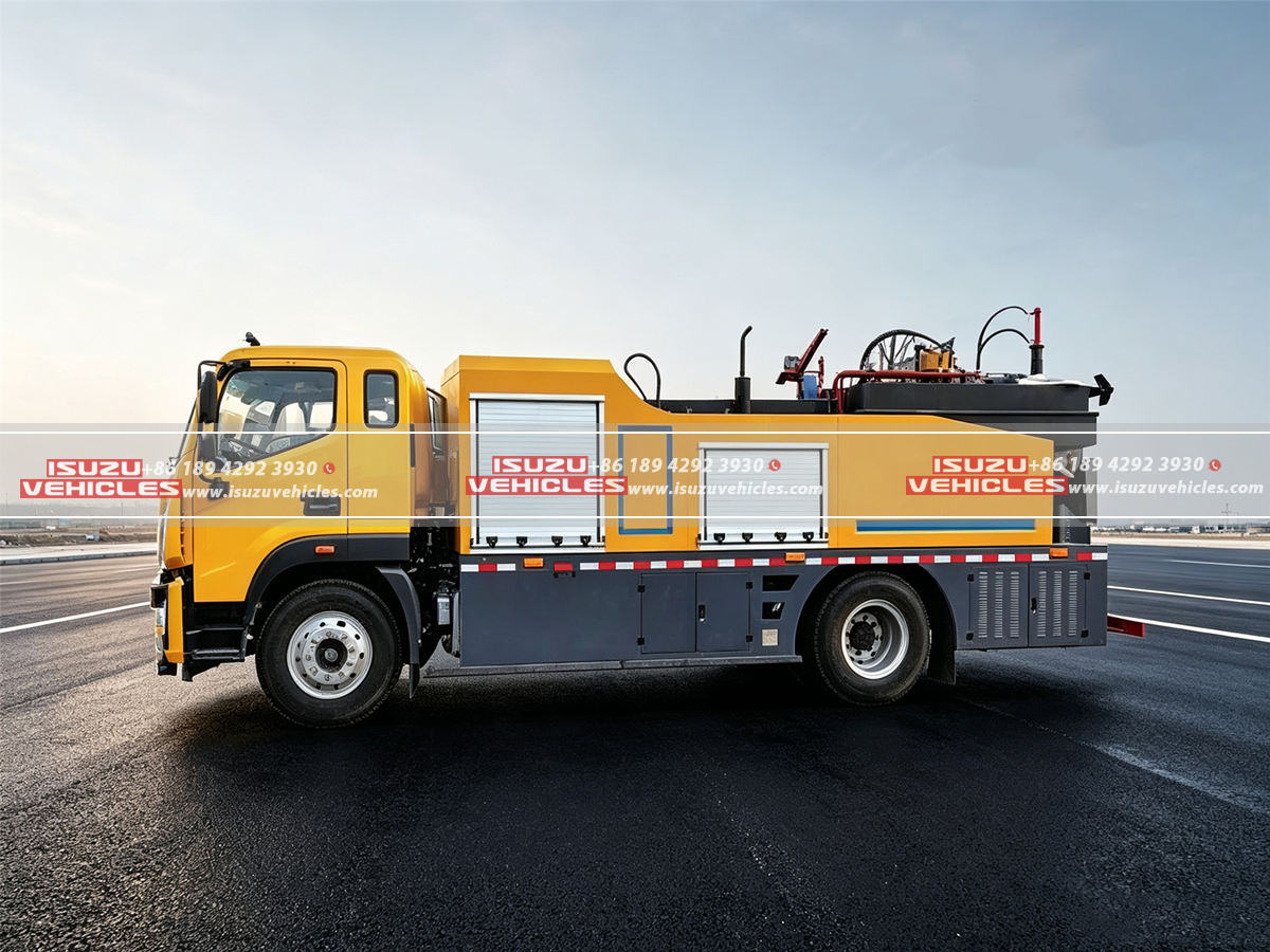 ISUZU Asphalt Pavement Hot Recycling Repair Truck ISUZU Asphalt Pavement Hot Recycling Repair Truck