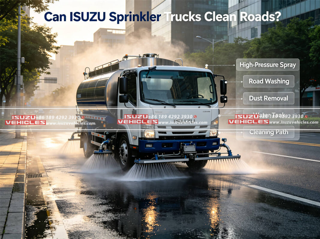 Can ISUZU Sprinkler Trucks Clean Roads?