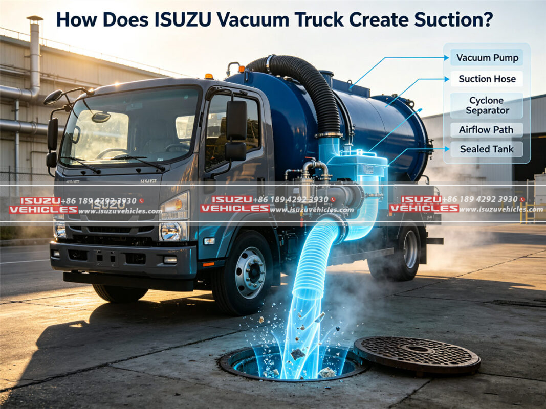 How Does ISUZU Vacuum Truck Create Suction?