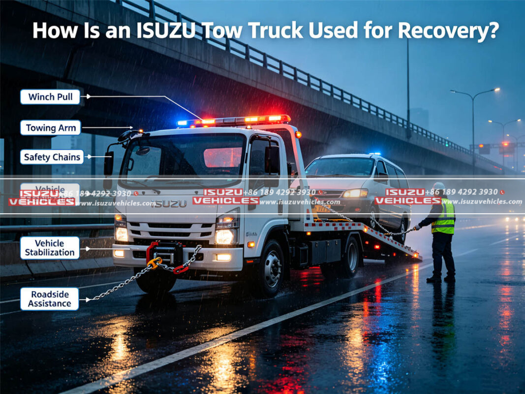 How Is an ISUZU Tow Truck Used for Recovery?